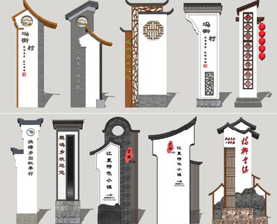 江安美丽乡村标识标牌有哪些分类？